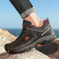 HIKEUP Zapatos De Senderismo Para Hombres Calidad Superior Duraderos Cuero Suela De Goma Para Actividades Al Aire Libre Zapatillas De Caminar - details 15