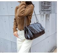 Bolso De Hombro Para Mujer Estilo Rock Negro Nueva Moda Bolso De Mano Con Cadena Monedero Cruzado Single Para Diario - details 16