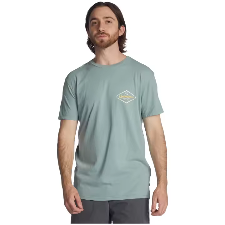 Camisetas marca Quiksilver modelo Eqyzt06699-Bpf0 para hombre en color verde - 1