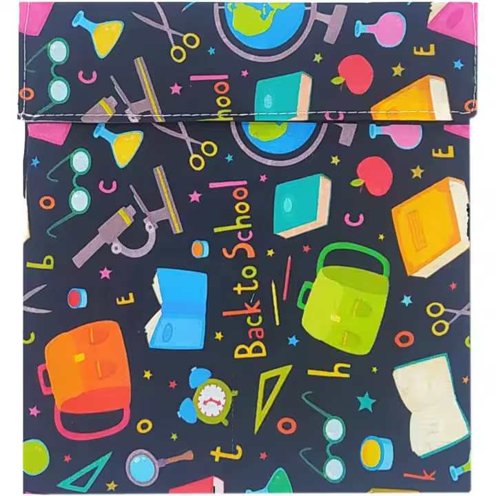 Bolsa merienda infantil, portabocadillos porta alimentos sandwich bocadillo fruta galletas fiambrera comida almuerzo niños. Embrollo (Cole) - 1