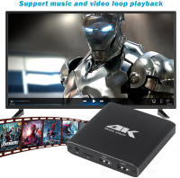 Reproductor Multimedia 4K H.265 Con Reproducción En Bucle Automático Soporte TF/AV/HDMI/USB Disquete Resolución HD 1080P Incluye Ratón - details 4