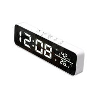 Reloj De Espejo WiFi Tuya Con Sensor De Temperatura Y Humedad Alarma USB Para Decoración De Sala De Estar Pantalla LED Tiempo Y Fecha - details 16
