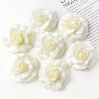 10Pcs Rosas Artificiales De 5cm Para Decoración De Navidad Y Bodas Accesorio De Regalo Para Artesanías Y Wreaths - details 10