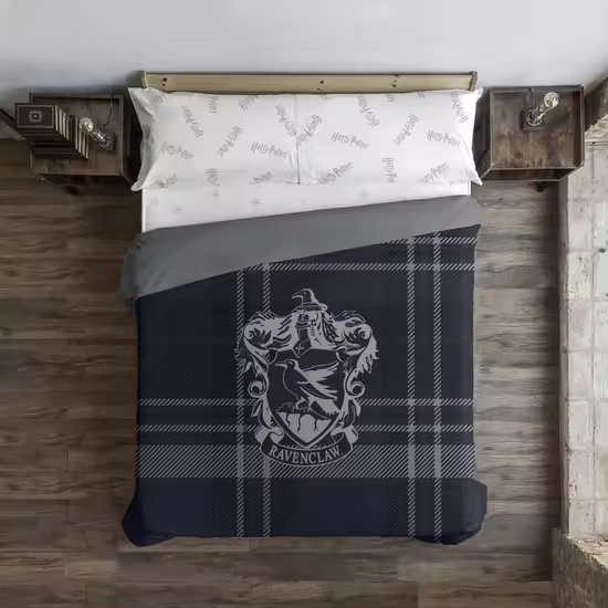 BL BELUM  Funda nórdica Harry Potter, Funda nórdica con botones 100% algodón modelo Classic Ravenclaw - Funda Nórdica Extrasuave - Funda Nórdica 100% Made in Spain - 1