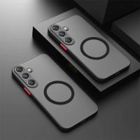 Funda Magnética Para Samsung Galaxy A55 5G A35 A25 A15 A54 A53 A52 A34 A14 A32 A13 A51 Resistente Al Choque Armadura Teléfono Cubierta Mate Suave Transparente - details 6