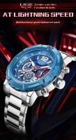 Reloj De Pulsera De Lujo Para Hombre LIGE Diseño De Acero Inoxidable Gran Reloj De Cuarzo Resistente Al Agua Con Calendario Automático Y Manecillas Luminosas - details 1
