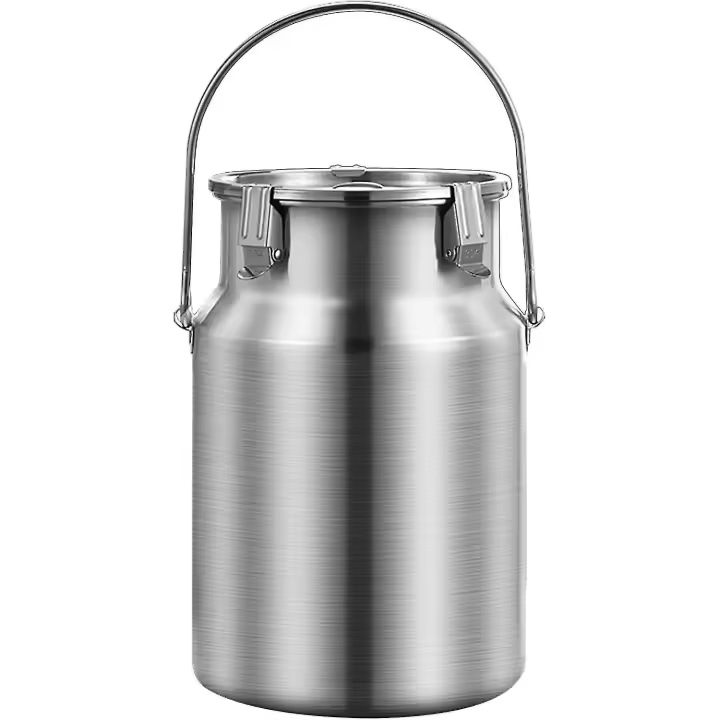 304 bote de la leche del acero inoxidable 10L con la tapa sellada y la sola manija - 1