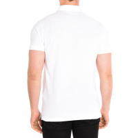 Café Coton-Polo manga corta y cuello de solapa WHITE para Hombre