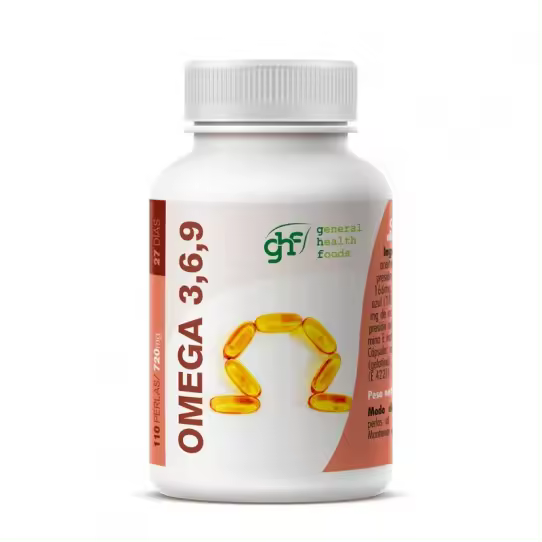 Ghf GHF Omega 3, 6 y 9 720mg 110 Perlas - Suplemento Alimenticio para Mejorar la Salud Inmunitaria y Cardiovascular - 1