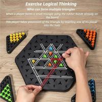 Nuevo Juego De Mesa De Geometría Con Cadena Triangular Juguetes De Entrenamiento Y Pensamiento Regalo Para Familia Y Amigos - details 2