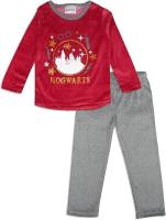 Pijama niña terciopelo Harry Potter - Hogwarts granate gris Raíz MERCHAN-STORE - details 0