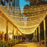 Luces De Cadena LED Para Exteriores Impermeables Guirnalda De Navidad Para Bodas Y Fiestas Decoración De Jardín Navidad Multicolor Blanco Cálido - details 0