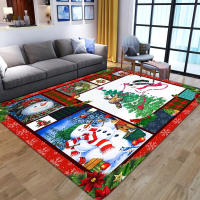 Carpetas De Navidad Con Poinsettia Y Payaso Antideslizantes Para Sala De Estar Decoración Del Hogar Alfombra Grande Para Sofás Y Camas Matriz De Pasillo - details 5