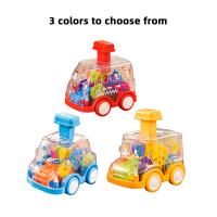 Coche De Puzzle Para Niños Transparente Y Con Engranajes Juguete De Tipo Presión Y Deslizamiento Inercial Autobús De Dibujos Animados Para Interacción Padre-hijo - details 9