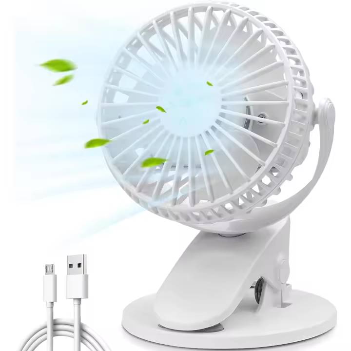 Mini Ventilador USB, Base Estable, 3 Velocidades - 1