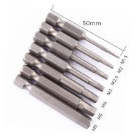 Juego De 7/10Pcs Destornilladores Allen Magnéticos De 1/4" Hex Shank Head Bita De Sobremesa De Acero De Aluminio Para Herramientas De Reparación - details 2