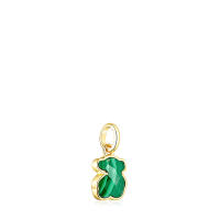 Colgante de oso de piedra preciosa natural de plata esterlina S925, accesorio de collar de bricolaje de lujo que combina con todo - details 14