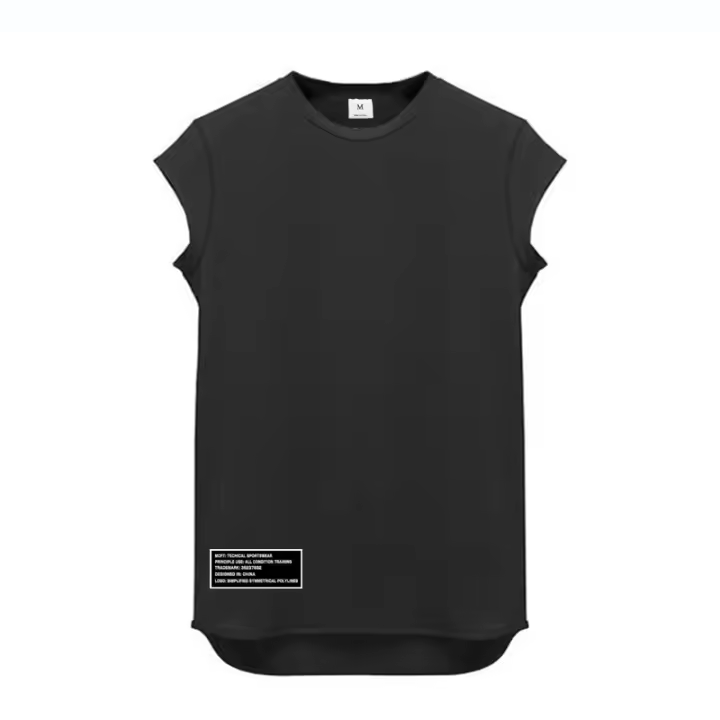 Camiseta De Hombre Para Fitness Y Gimnasio Camiseta De Algodón Transpirable Estilo Casual Manga Corta Para Verano - 1