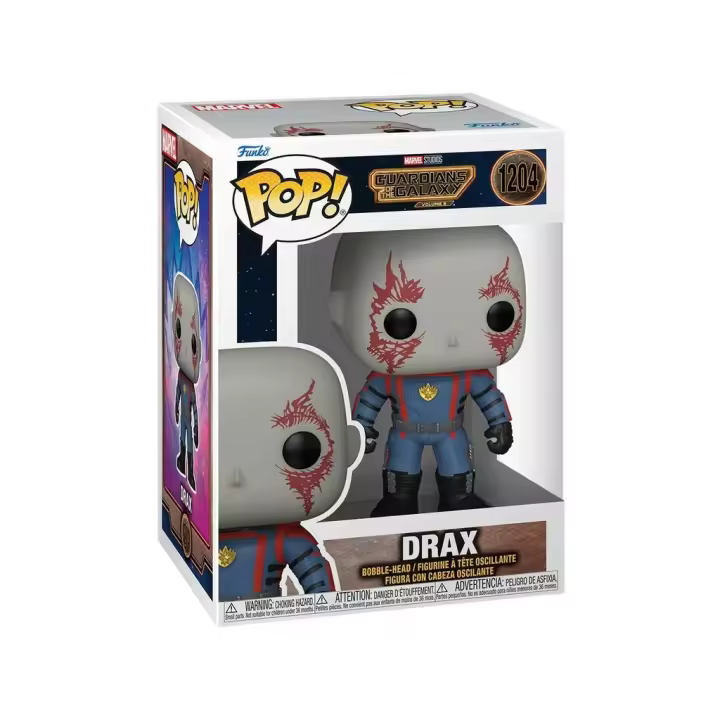 Funko Pop Guardianes de la Galaxia Volumen 3 Drax con Cabeza Oscilante Funko 68053 - 1