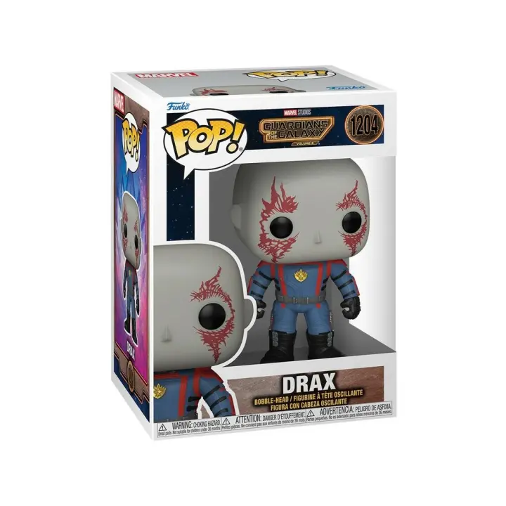 Funko Pop Guardianes de la Galaxia Volumen 3 Drax con Cabeza Oscilante Funko 68053 - 1