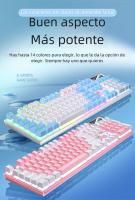 Teclado De Juego 104 Teclas Con Retroiluminación Colorida Teclado Cableado Sentido Mecánico Para Computadora Periféricos E-sports Para Desktop Laptop - details 17