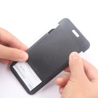 Porta Tarjetas Retráctil De Alta Gama En Negro 3 Piezas/Opciional Soporte Para Comedor Estudiantil Organizador De Tarjetas - details 4