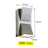 Lámpara De Pared Exterior Impermeable Moderna Y Creativa 5W 10W LED Para Jardín Patio Balcón Terraza Luz De Puerta - details 7