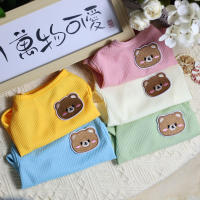 Top De Encaje Para Perros Estilo Pulóver Con Oso Lindo Y Colores Caramelo Accesorios De Primavera Y Otoño Para Mascotas - details 0
