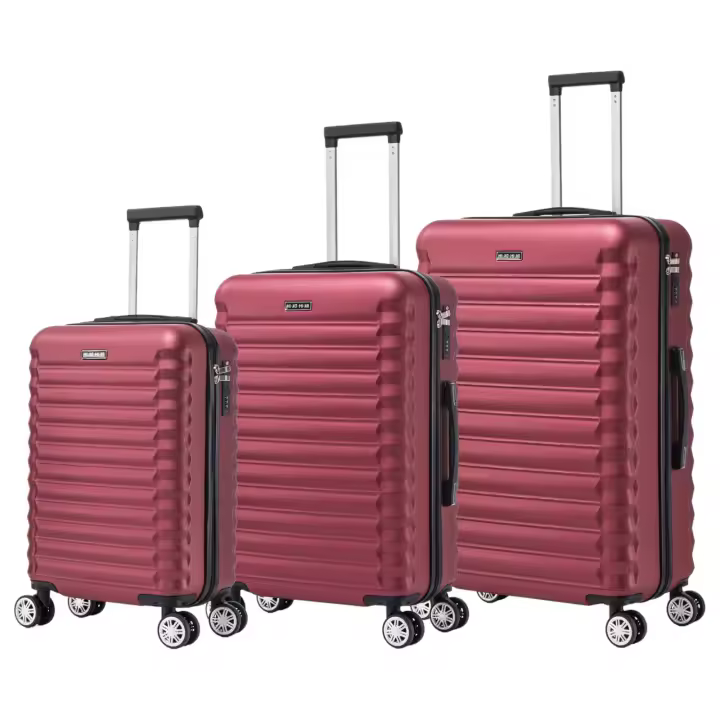 Conjunto de Maletas de Viaje Elegantes: Carcasa Ligera de ABS, Cerradura Numérica, 4 Ruedas Giratorias 360°, Asa Telescópica de Aluminio  Juego de Maletas    Set Trolley Maleta Cabina (6990 M008 8001 8002 8008 6020 D7) - 1