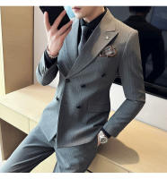 Traje De Boda Para Hombre 2025 Diseño Elegante Y Moderno De Terciopelo De Alta Calidad Doble Filo Con Chaleco Y Pantalones - details 11