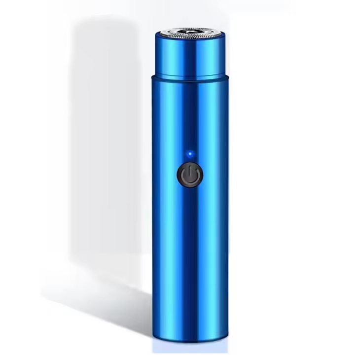 Mini Afeitadora Eléctrica para hambres, Carga USB portátil con maquinilla de afeitar, sin daños en la Cuero, Cara, Beard - 1