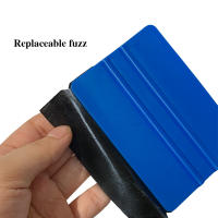 Película De Vinilo Para Coche Azul Con Cuchara De Goma Para Instalación De Película De Ventana De Automóvil Herramientas De Adhesivo De PVC Para Empaque Al Por Mayor 5/10/20 Piezas - details 3