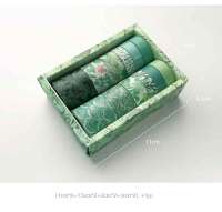 Set De 12 Rolls De Cinta Adhesiva Washi Estilo Palacio Chino Vintage Para Scrapbooking DIY Diario Estación Escuela Oficina - details 9
