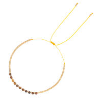Pulsera Cruz Go2Boho Para Mujer Simple Y Colorida Con Cuentas Miyuki Delica Ajustable Cristalino Joyería Cristiana - details 9