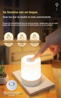 Lámpara Nocturna USB LED Con Control Remoto Y Batería Recargable Tres Colores Luz De Mesa Portátil Para Dormitorio - details 5