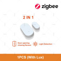 Sensor De Puerta Y Ventana Zigbee 2 En 1 Con Sensor De Luz Y Vibración Seguridad Doméstica Alarme Detector De Puerta Compatible Con Home Assistant Z2M - details 11