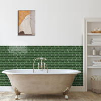 Pegatina De Pared 3D Falsa Drip Tile Autoadhesiva Kuujojo Para Cocina Sala De Estar Y Baño Fácil De Quitar Tamaño 12x12 Pulgadas - details 46