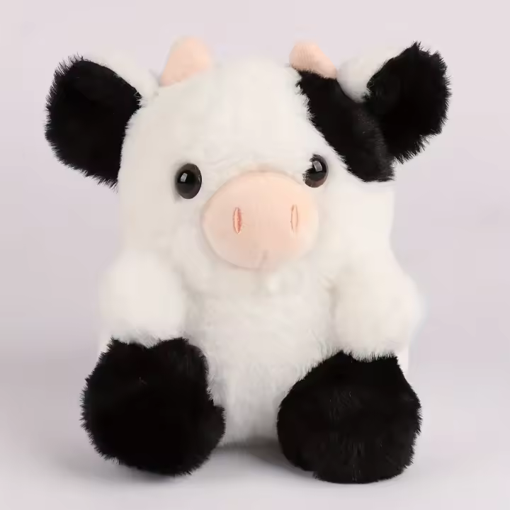 Muñeco De Peluche De Vaca Rosa Lindo Almohada De Peluche Animal De Peluche Para Niños Relleno De Algodón PP Material De COTON - 1