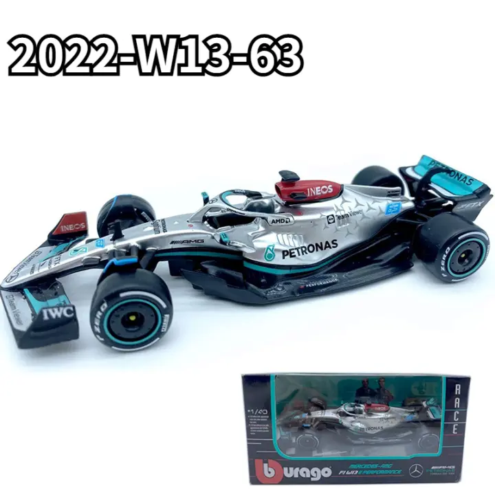 Modelo De Coche De Carreras F1 Mercedes Benz-AMG W13 Bburago 2022 1:43 Aleación De Metal Juguete De Lujo Para Niños Regalo Para Hamilton Russell - 1