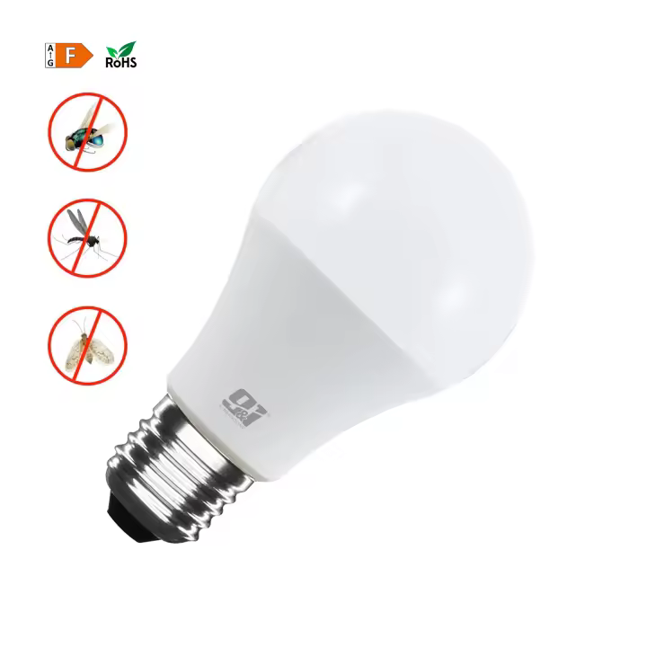 ORION91 Pack x 6 unidades 9&1 Bombilla LED A60 E27 Estándar ANTIMOSQUITOS 5w (=25w) 220lm Blanco Cálido 3000K 25000h Nine&One Premium - Ahorro Energético - 1