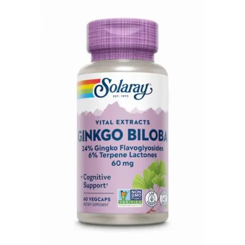 GINKGO BILOBA 60 miligramos, 60 Cápsulas - 1