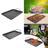 Plato De Barbacoa Con Manos a Prueba De Adherencia Para Asar Y Cocinar Al Aire Libre Y Interior Plataforma De Sazón Nonstick Para Camping - details 3