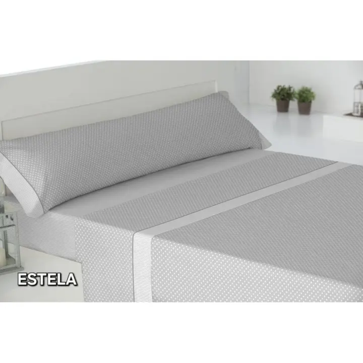 Juego de Sábanas Estampadas Cisne Rojo Modelo Estela– 50% Algodón 50% Poliéster, Suaves, Duraderas y Sin Plancha - 1