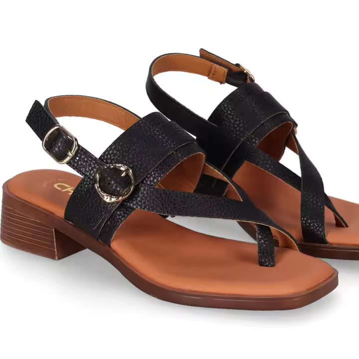 Chika10 Leather BINKA 10 Sandalia de Tacón Negro/Black - 1