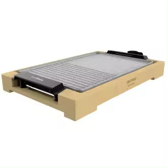 CECOTEC 03091 Grill eléctrico con estructura de bambú y superficie mixta Tasty&Grill 2000 - 1