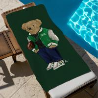 Toalla De Baño De Peluche Polo Oso Fashion Para Piscina Playa Portátil Secado Rápido Sandía Exterior Viaje Toalla De Natación Delgada - details 6