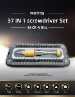 Kit De Destornilladores Precisi\u00f3n 37PCS Con Dise\u00f1o De Gravedad Baja Y Mango Magn\u00e9tico Y Piezas De Acero S2 Para Reparaci\u00f3n De Electr\u00f3nica - details 6