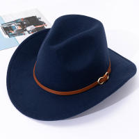 Sombrero De Paja Suave Británico Para Hombres Y Mujeres Sombrero De Jazz De Cuero Genuino Estilo Cowboy Occidental Con Borde Plano - details 11