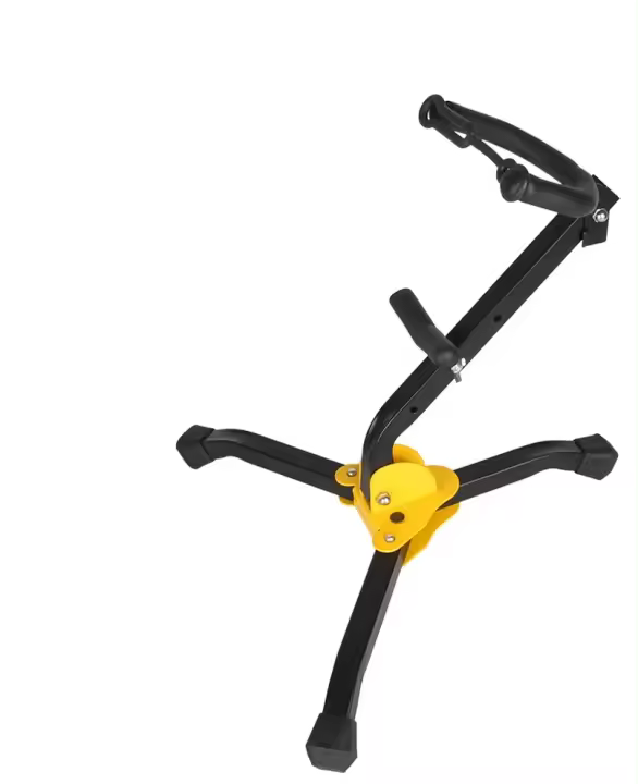 Soporte De Saxofón Alto Tripode Plegable De Metal Negro Accesorio Para Instrumentos De Viento Peso Del Producto 620g/830g - 1
