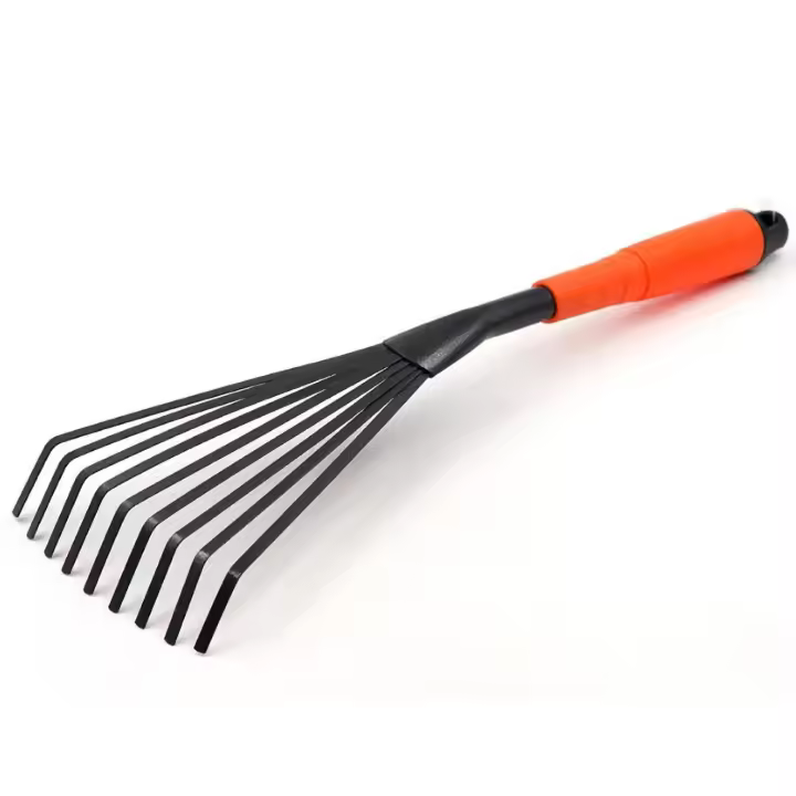 Rastrillo de jardín para césped: recolector de excrementos de caballo, agarre ergonómico - Herramienta profesional manual, multiuso - 1